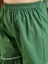 Girl's Green Ikkat Print Sarara Set